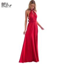 Load image into Gallery viewer, Sexy Women Multiway Wrap Convertible Boho Maxi Club Red Dress Bandage Long Dress Party Bridesmaids Infinity Robe Longue Femme